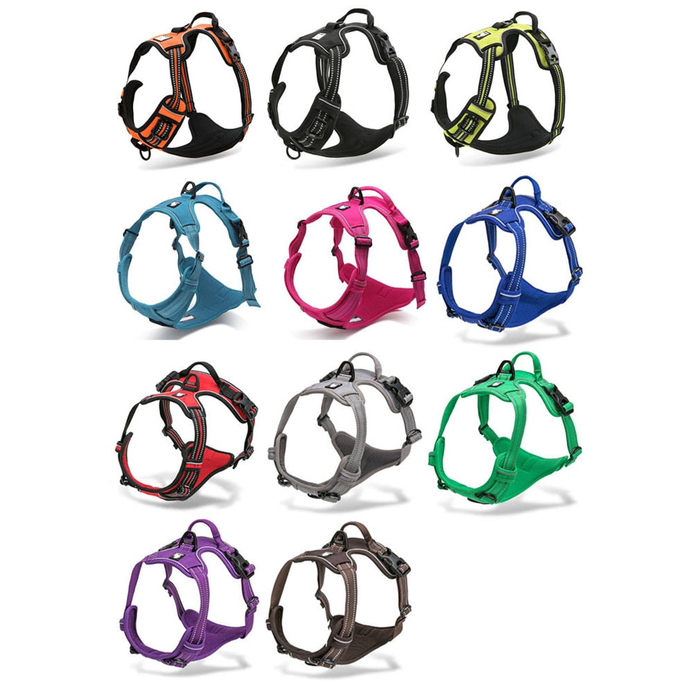 Dog's Reflective Nylon Harness